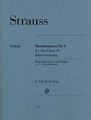 Horn Concerto No.1 in Eb Major Op.11 / Red. Piano. Strauss, R.
