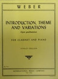 Introduction Theme Variations Opus Pos Thumous. Weber, C.M.