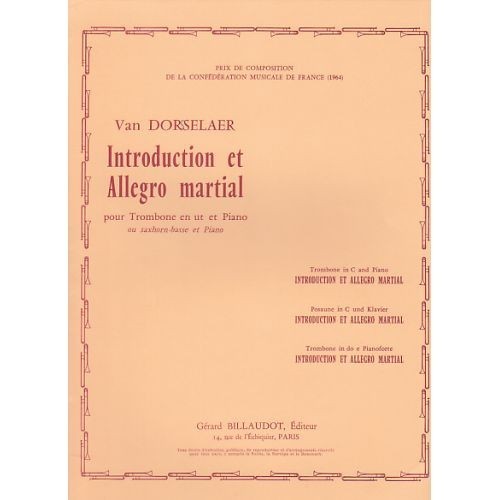 Introduction et Allegro Martial. Dorsselaer, Willy van