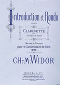Introduction et Rondo Op.72. Widor, C.M.