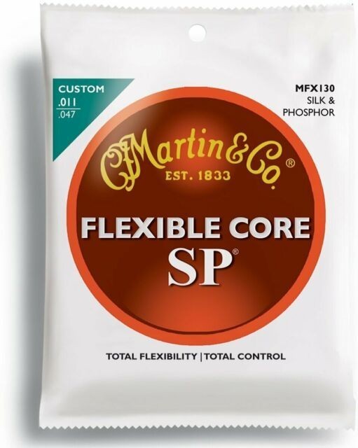 Juego Cuerdas Guitarra Acustica Martin Silk/Phosphor MFX 130 ( 1147 )