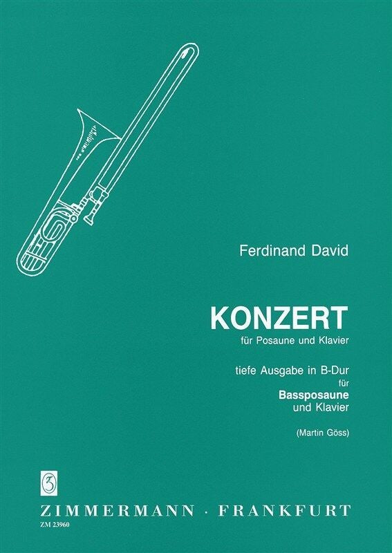 Konzert in BDur for Trombone. David, F. / Goss, M.