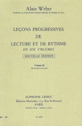 Progressive Lessons Reading Rhythm Vol.2. Weber, A.