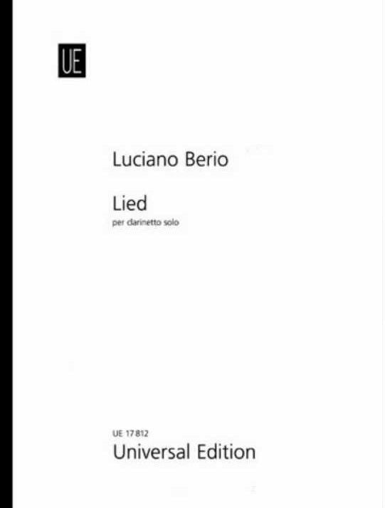 Lied per Clarinetto Solo. Berio, L.