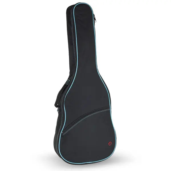 Funda Guitarra Cadete 3/4 Ortola Ref. 33 Mochila sin Logo Negro Vivo Turquesa