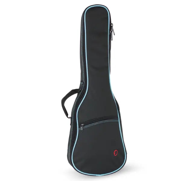 Funda Ukelele Tenor Ortola Ref. 33 Mochila sin Logo Negro Vivo Turquesa