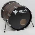 Bombo Santafe 18x16" ABD Cover Zebrano Nogal Oscuro SM0451