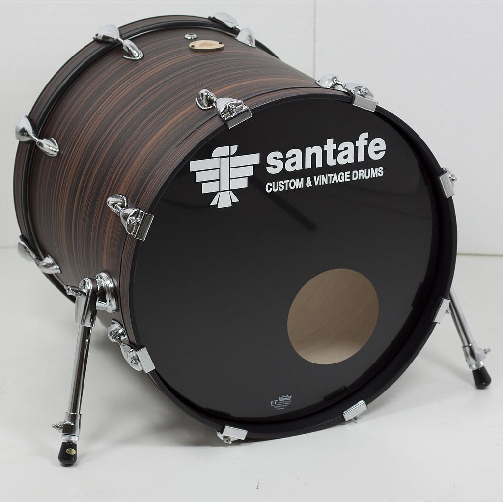 Bombo Santafe 18x16" ABD Cover Zebrano Nogal Oscuro SM0451