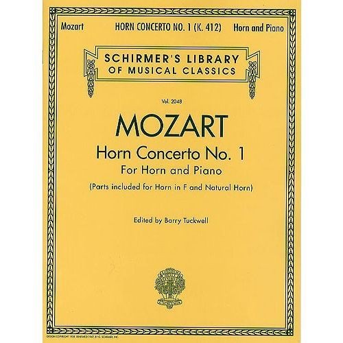 Mozart Horn Concert No.1 KV.412 for Horn and Piano. Tuckwell, B.