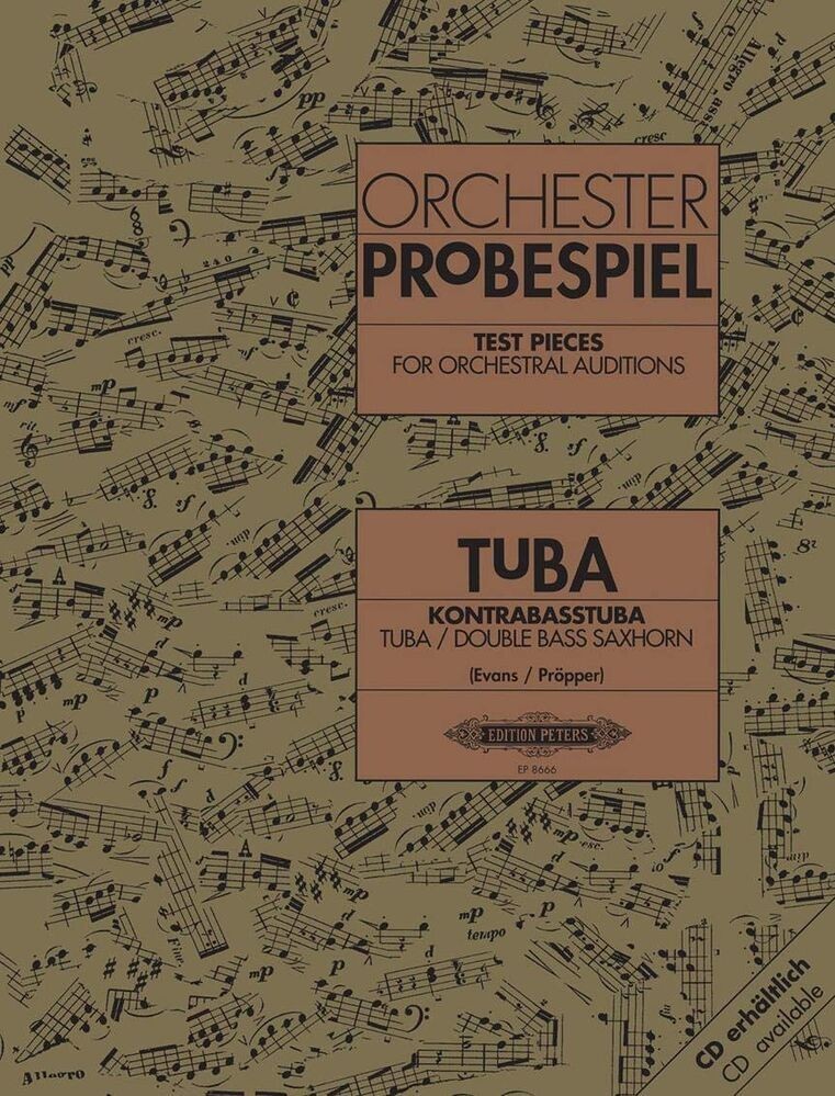 Orchester Probespiel. Tuba. Evans / Propper
