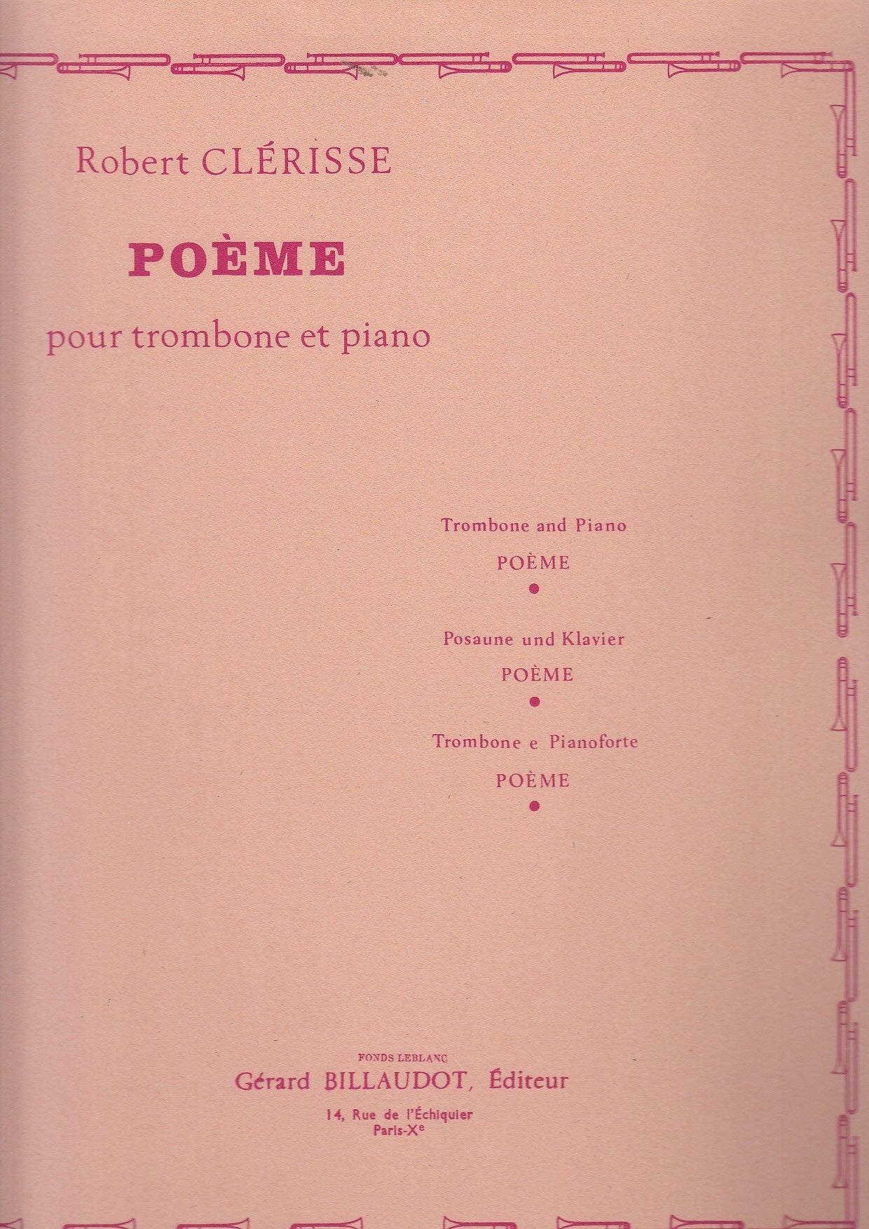 Poème. Robert Clerisse