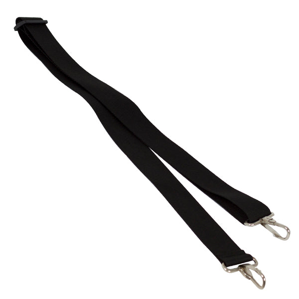 Bandolera Bombo Economica Ortola Ref. 710 Mosqueton Fijo Negro