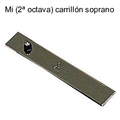 Lamina Carrillon Soprano Samba Mi 2a Octava 3638SM