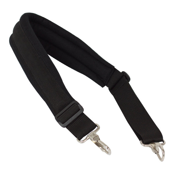 Bandolera Bombo Ortola Ref. 710 Acolchada Cintura Mosqueton Fijo Negro
