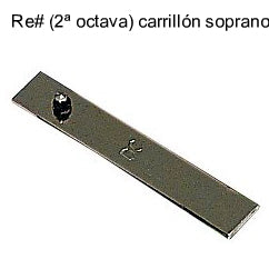 Lamina Carrillon Soprano Samba Re Sostenido 2a Octava 3646SM