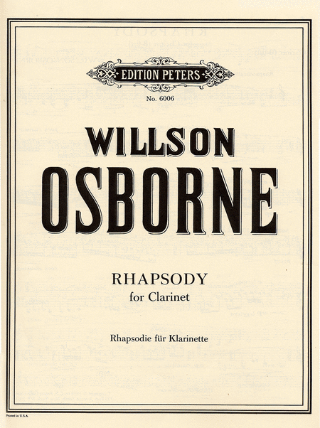 Rhapsody. Osborne, W.