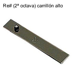 Lamina Carrillon Alto Samba Re Sostenido 2a Octava 3668SM