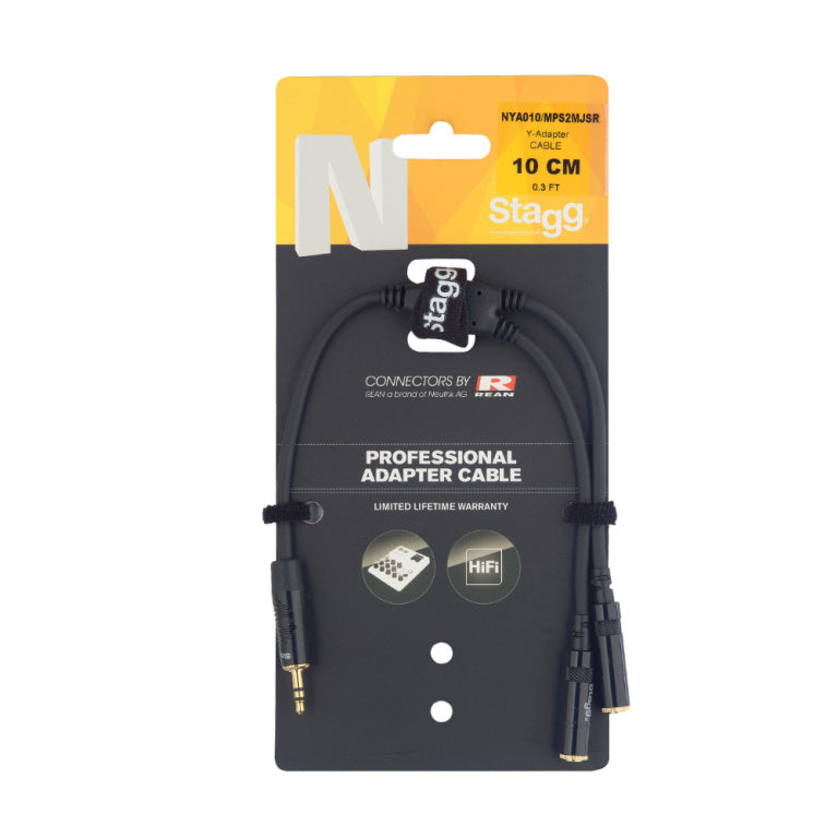 Cable Adaptador Stagg Mini Jack 10cm N-Series NYA010/PS2MJSR