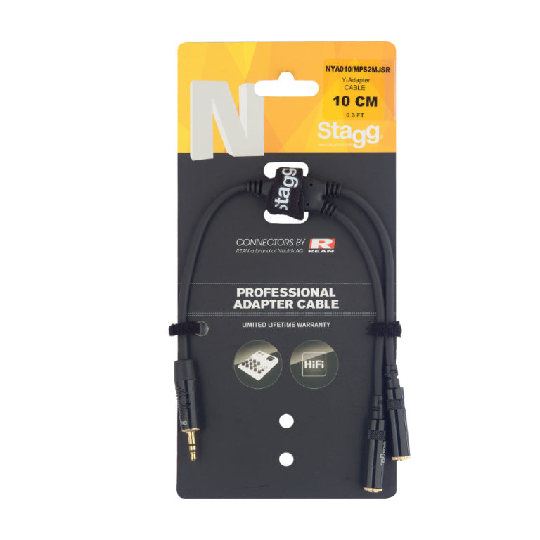 Cable Adaptador Stagg 10cm N-Series NYA010/MPS2MJSR