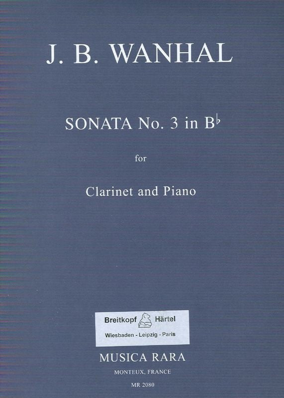 Sonata N.3 en Sib. Vanhal, J.B.