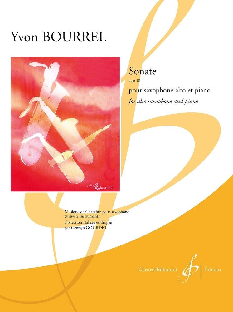 Sonate Op.18 pour Sax Alto. Bourrel, Y.