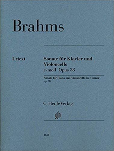 Sonate fur Klavier und Violoncello emoll Op.38. Brahms, J.