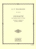 Sonate in Sib Saxophone Sib et Piano. Telemann, Georg / Londeix, JM.
