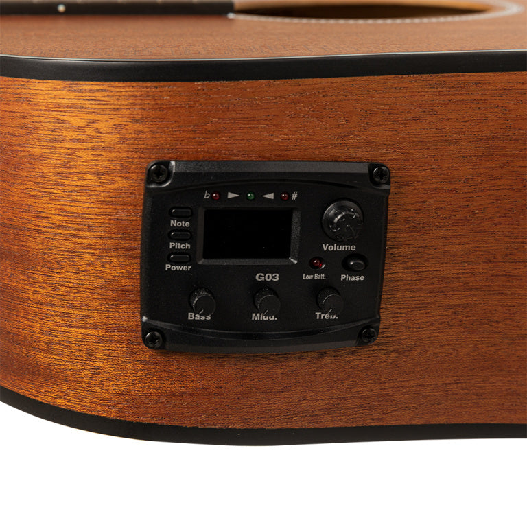 Guitarra Electroacustica Stagg SA25 DCE Dreadnought Cutaway Sapeli_08