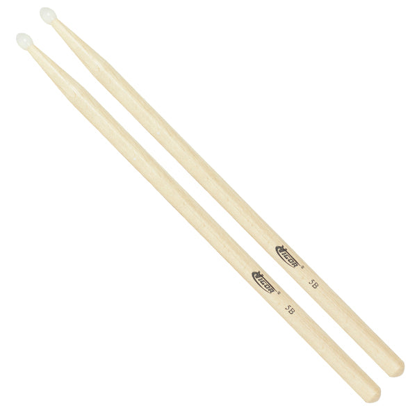 Baqueta Bateria Vigor Roble 5B Punta Nylon 16mm Ref. VG-5BN