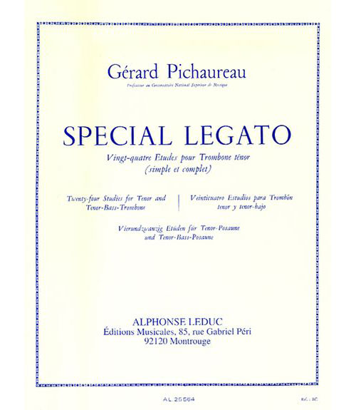 Special Legato. VingtQuatre Etudes. Pichaureau, G.