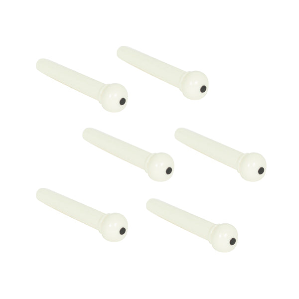 Set 6 Pivotes PVC Guitarra Acustica Ortola Ref. A021Ivy/6pvc