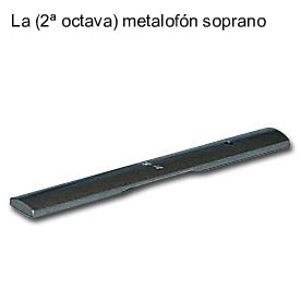 Lamina Metalofono Soprano Samba La 2a Octava 3751SM