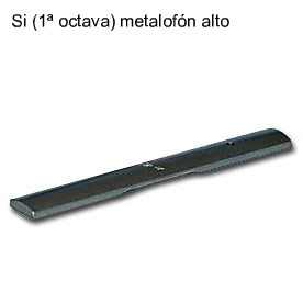 Lamina Metalofono Alto Samba Si 1a Octava 3766SM