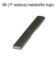 Lamina Metalofono Bajo Samba Mi 1a Octava 3782SM