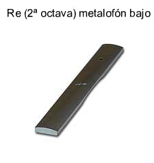 Lamina Metalofono Bajo Samba Re 2a Octava 3790SM