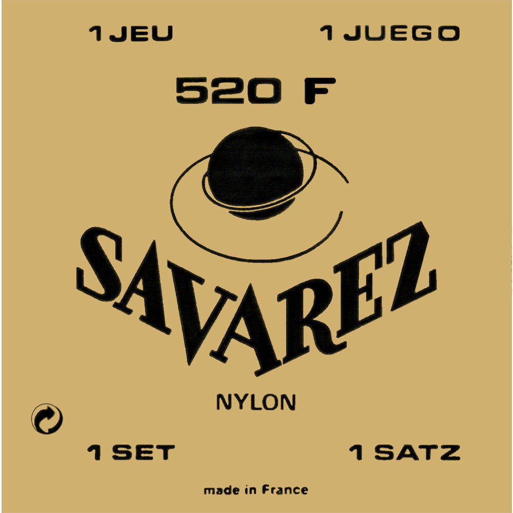 Juego Cuerdas Guitarra Clasica Savarez Carta Roja 520-F (3ª entorchada)