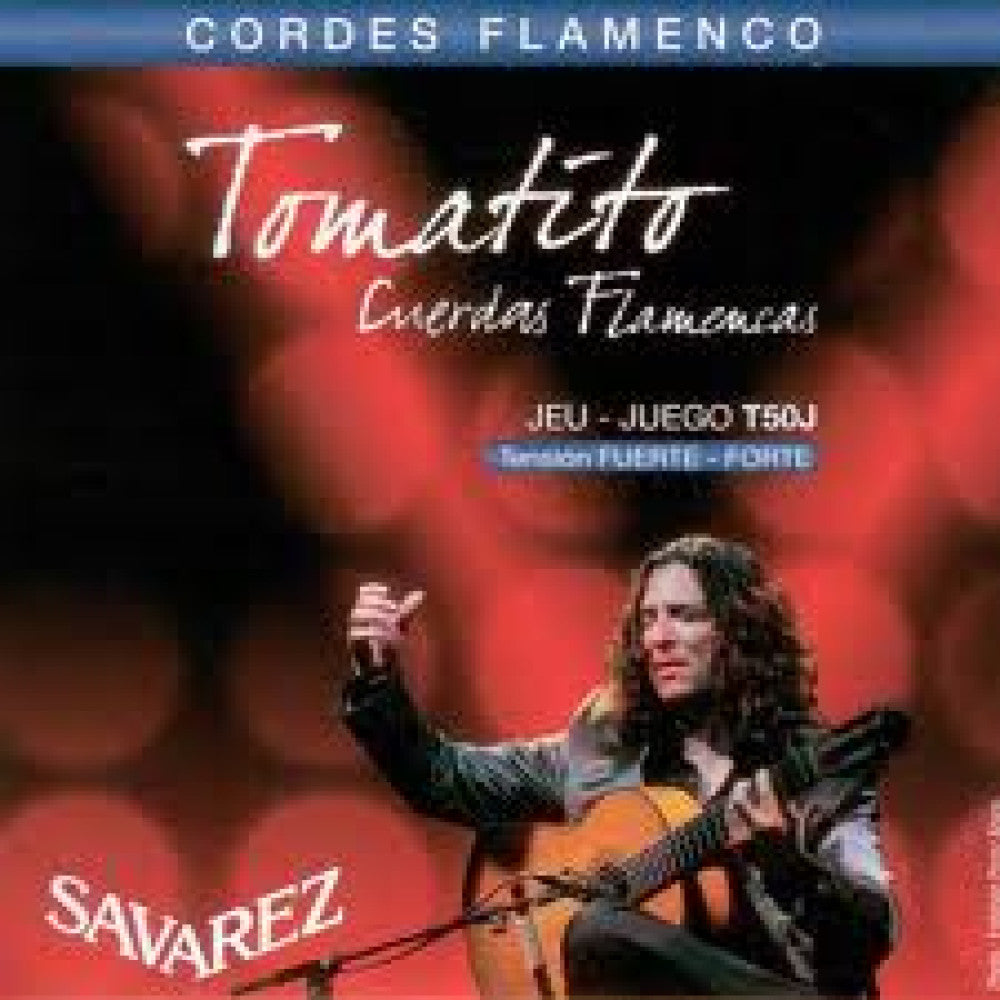 Juego Cuerdas Guitarra Flamenca Savarez Tomatito T-50J Tension fuerte