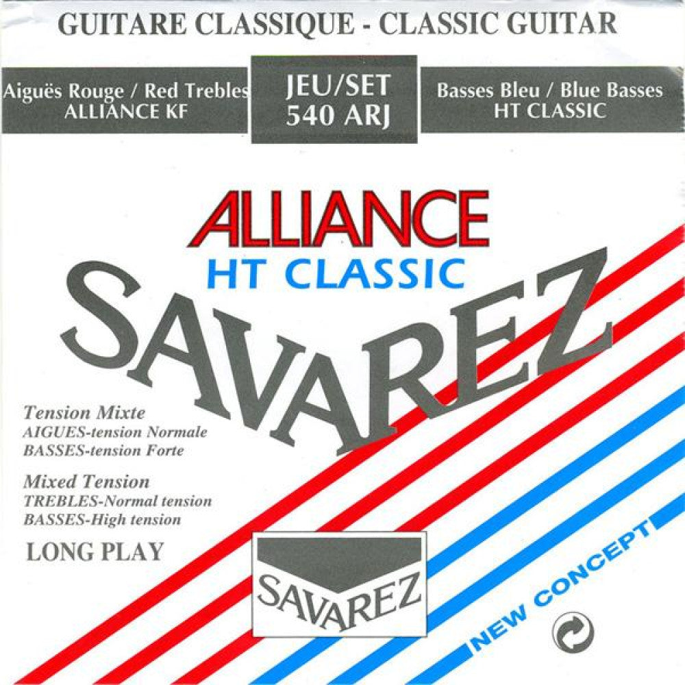 Juego Cuerdas Guitarra Clasica Savarez Alliance HT Classic Roja/Azul 540-ARJ