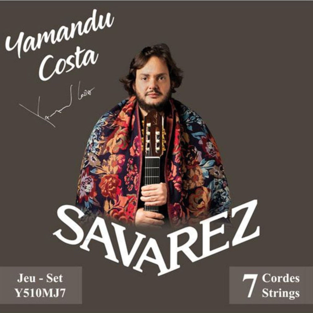 Juego Cuerdas Guitarra Clasica Savarez 7 Cuerdas Yamandu Costa Y510MJ7