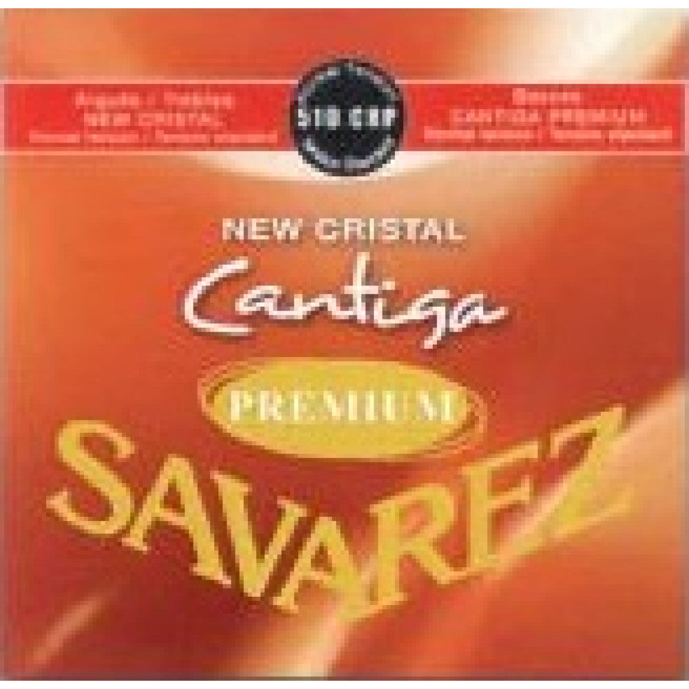 Juego Cuerdas Guitarra Clasica Savarez New Crystal Cantiga Premium Roja Clasica 510-CRP