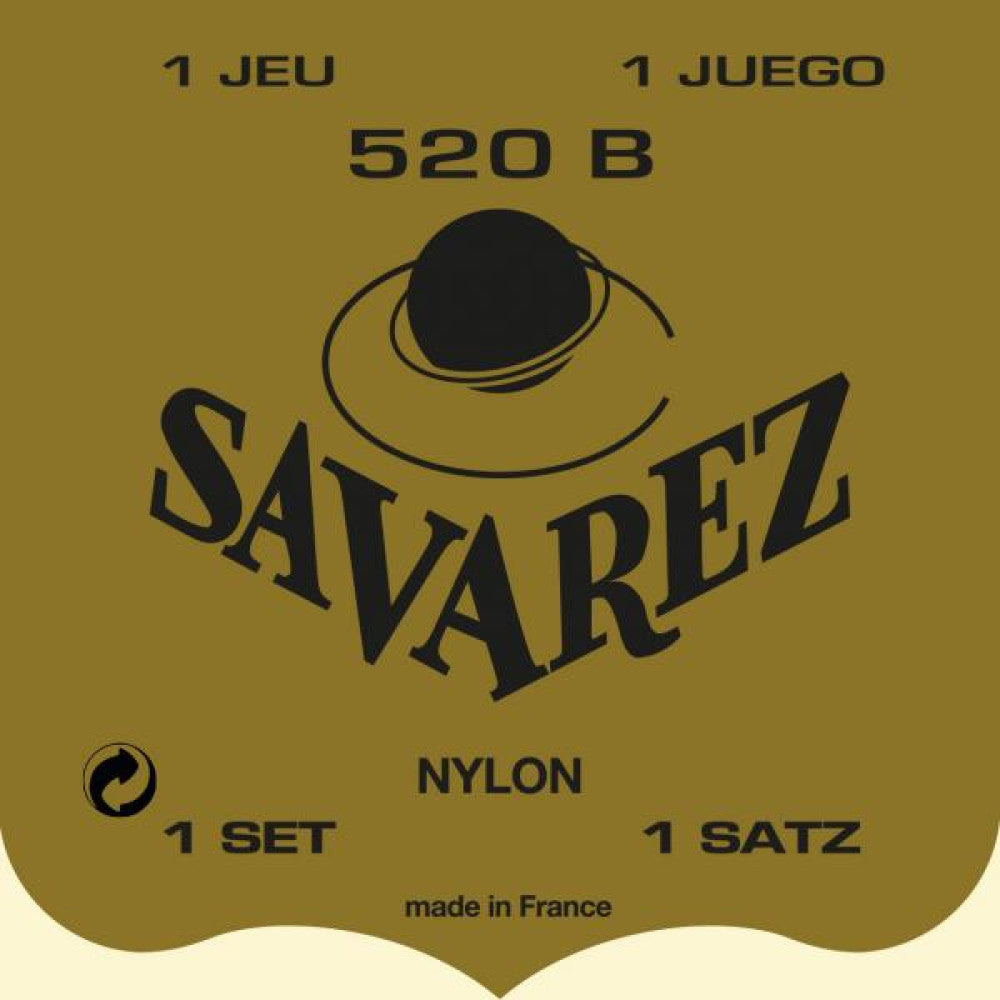 Juego Cuerdas Guitarra Clasica Savarez Carta Blanca 520-B