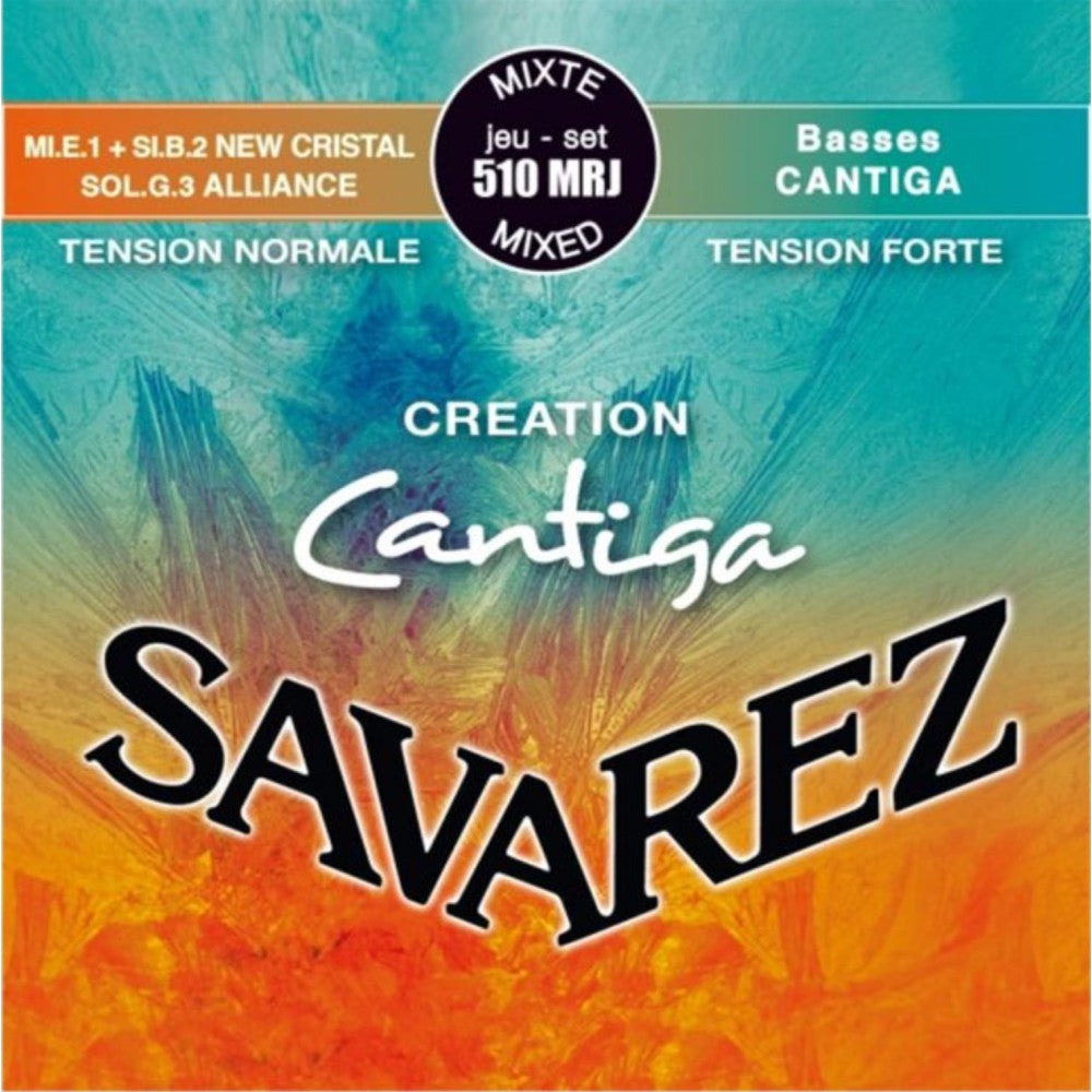 Juego Cuerdas Guitarra Clasica Savarez Creation Cantiga Roja/Azul Clasica 510-MRJ