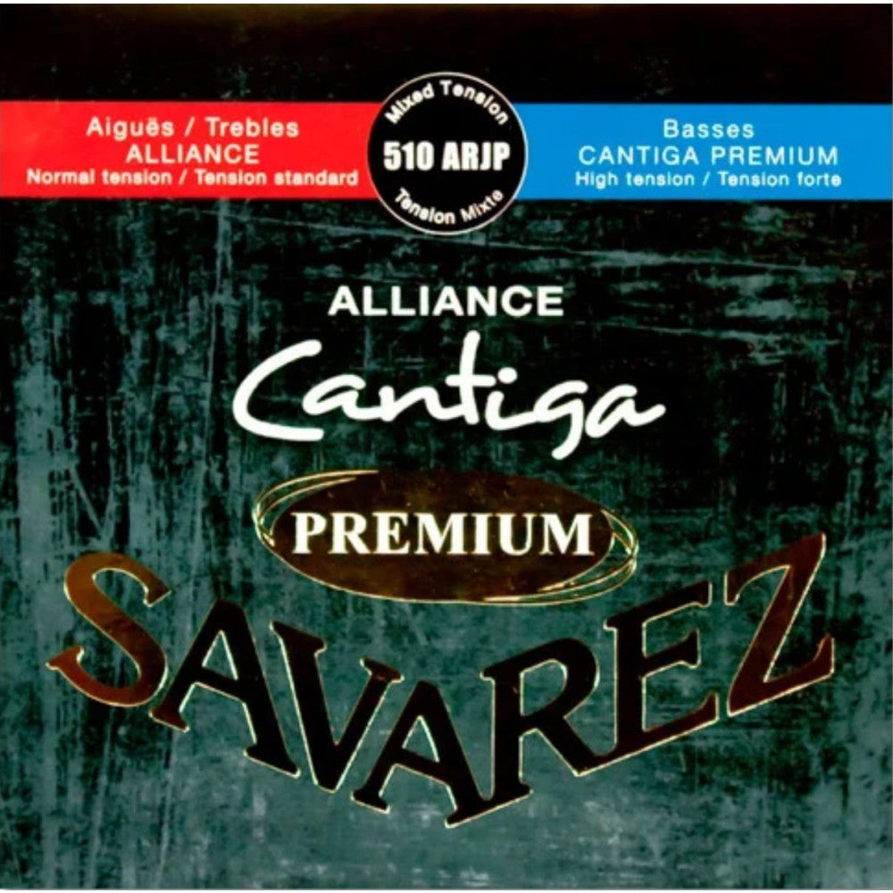 Juego Cuerdas Guitarra Clasica Savarez Alliance Cantiga Premium Roja/Azul Clasica 510-ARJP