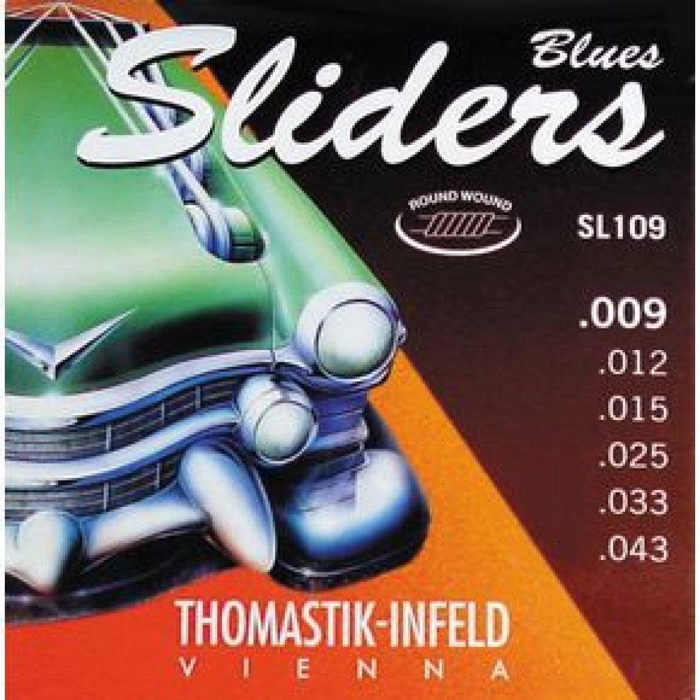Juego Cuerdas Guitarra Electrica Thomastik Sliders SL109 09-43