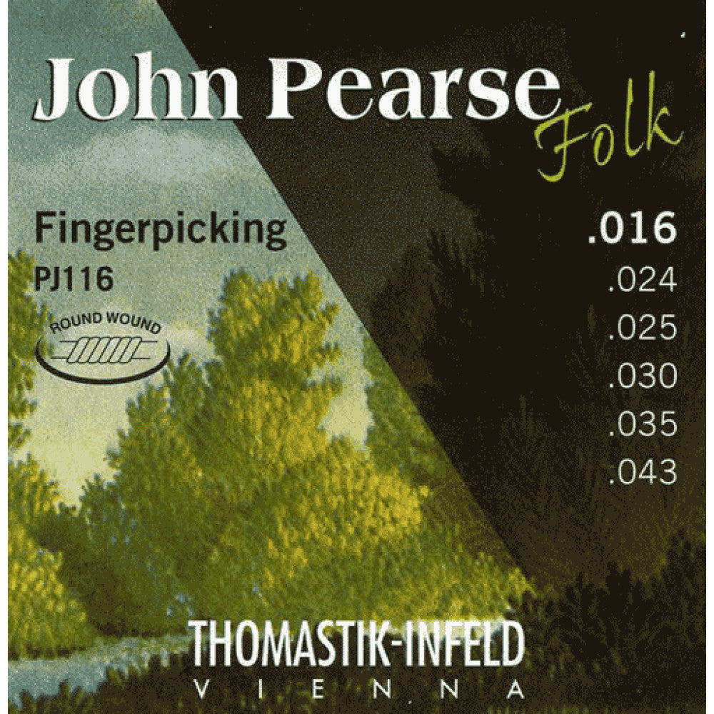 Juego Cuerdas Guitarra Acustica Thomastik John Pearse PJ116 16-43