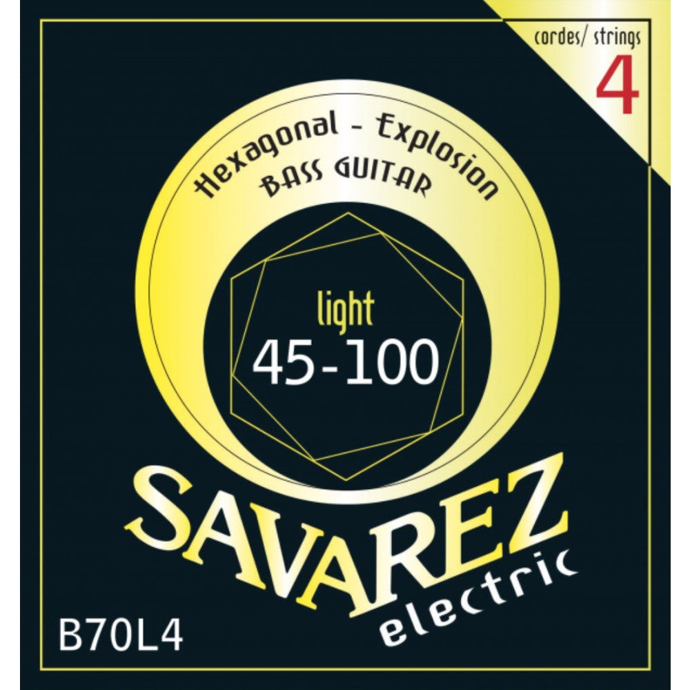 Juego Cuerdas Bajo Electrico Savarez Hexagonal B70L4 045-100