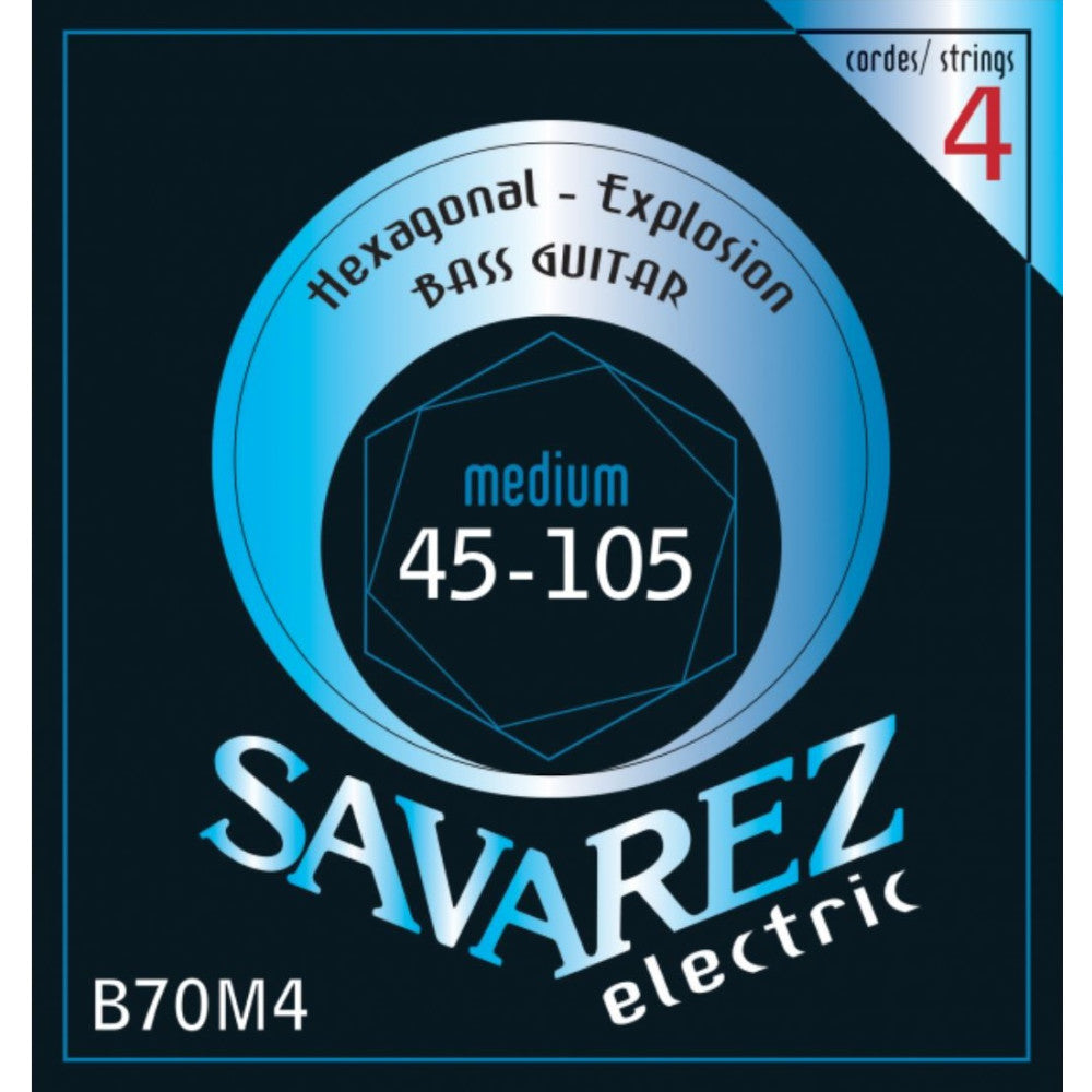 Juego Cuerdas Bajo Electrico Savarez Hexagonal B70M4 045-105