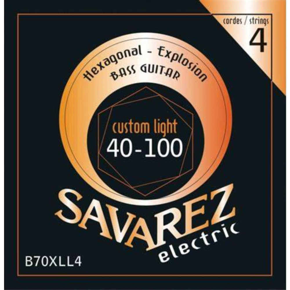 Juego Cuerdas Bajo Electrico Savarez Hexagonal B70XLL4 040-100
