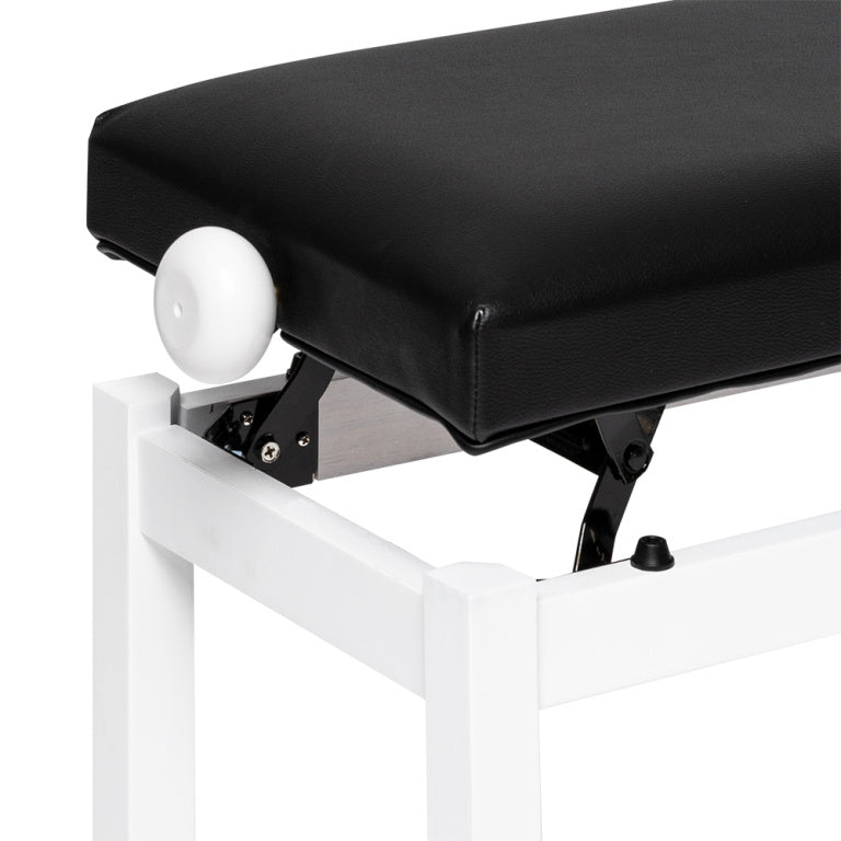 Banqueta Piano Stagg Blanco Mate Tapa Vinilo Negro PB36 WHM SBK_05