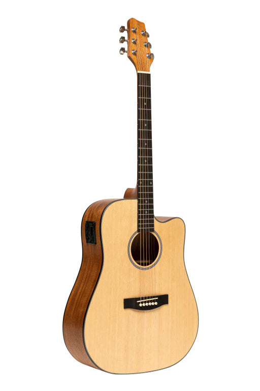 Guitarra Electroacustica Stagg Dreadnought Abeto